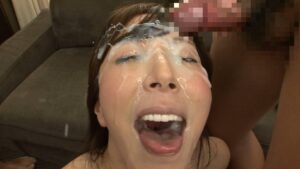 Porn pics of Japanese mature woman Reiko being bukkake sperm