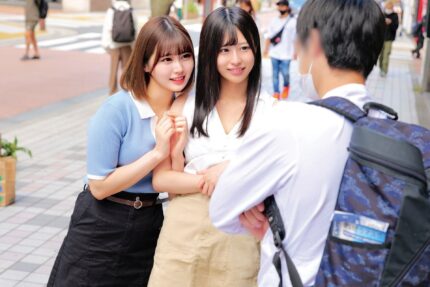 Meisa and Airi, Mei and Satomi etc [Girls picks up a virgin men with their friends] opening scene